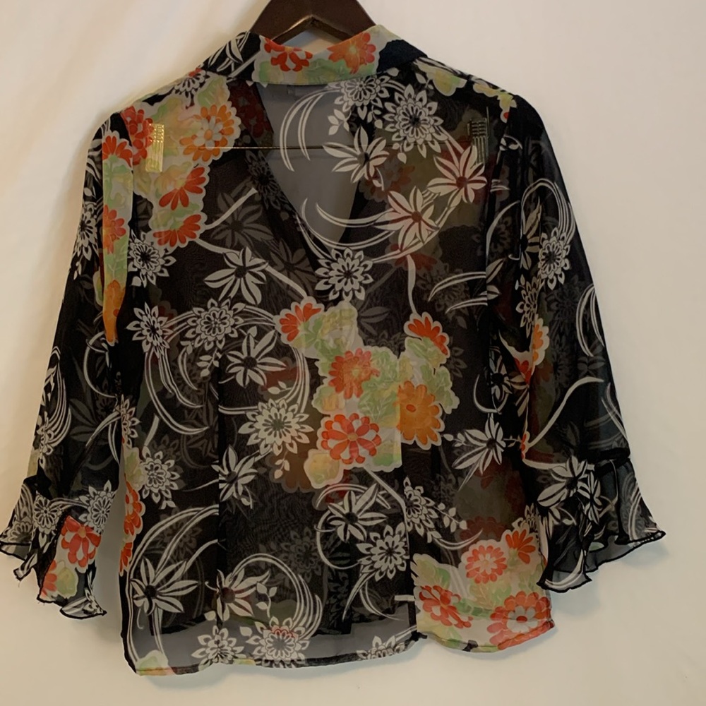 Nicola sheer button down - Picture 6 of 12